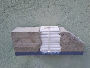 Worte in Beton gegossen